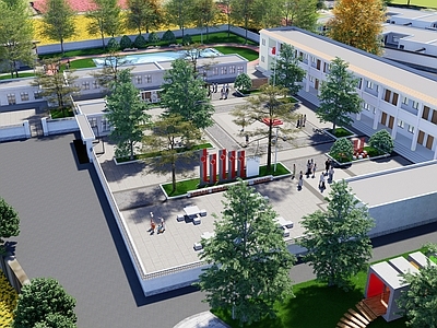 现代极简学校建筑 改造提升 环境提升 学校改造 学校操场