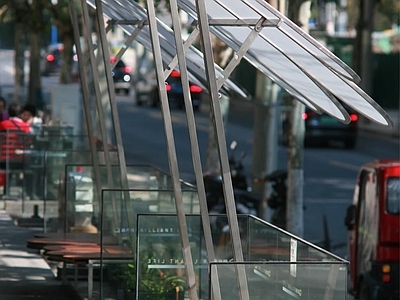 现代景观座椅 城市家具 可折叠座椅