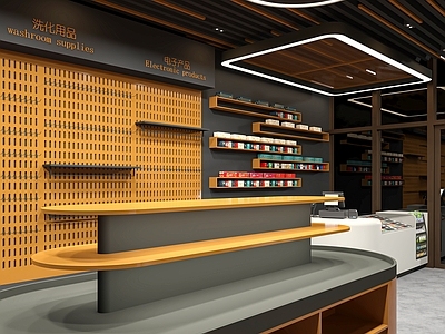 工业简约其他展厅 超市 烟酒 展台