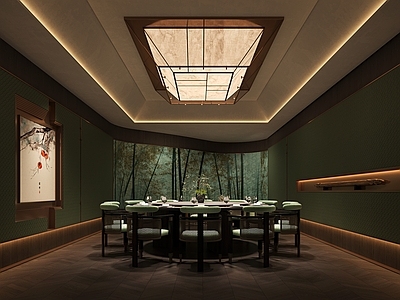 新中式现代包厢 餐厅包厢 酒店包厢 会所包厢