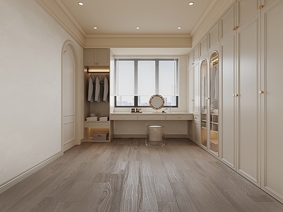 法式衣帽间 法式奶油衣帽间