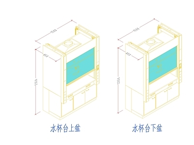 现代实验室 实验室台柜 施工图
