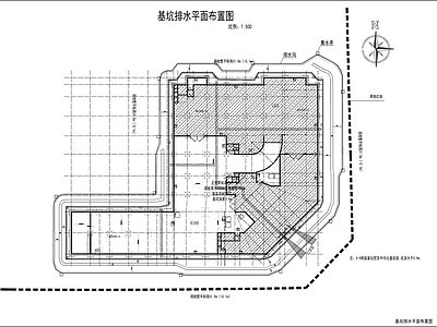 其他结构图纸 基坑围护 2份图纸 基坑深6至8米 400米长 施工图