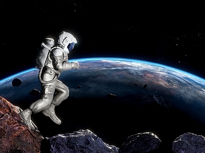 现代虚拟人物 太空人