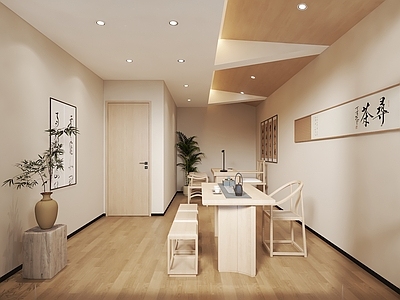 日式原木茶室 新中式禅意茶室 宋式美学茶室