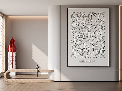 极简奶油挂画 书房挂画 女孩房挂画 茶室挂画 客厅挂画 办公室挂画