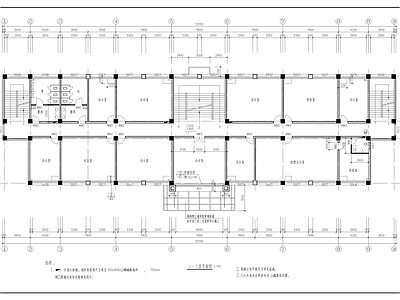 现代产业园建筑 某工厂综合楼 施工图