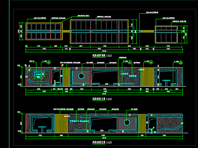 现代广场 学校风雨连廊 施工图