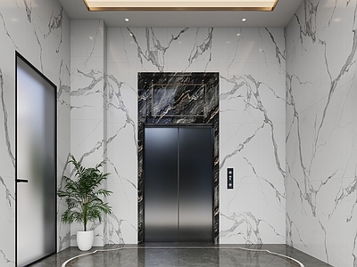 现代电梯间 现代电梯厅