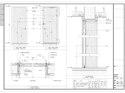 入户门 标准客房门 施工图