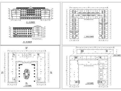 现代新中式宿舍 学生宿舍 员工宿舍 宿舍楼 楼房 建筑 施工图