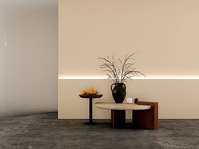 中古侘寂几类组合 花盆 橘子 组合