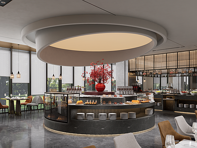 现代酒店餐厅 全日餐厅 酒店餐厅 公共餐厅 美食餐厅 餐厅