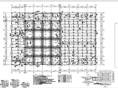 混凝土结构 批发市场 无梁楼盖 抗拔锚杆 钢结构门式 施工图