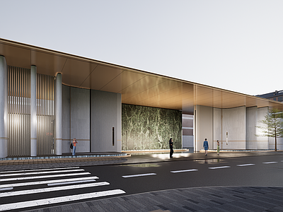 现代小区建筑 现代小区入口大门 小区大门 社区出入口 示范区大门