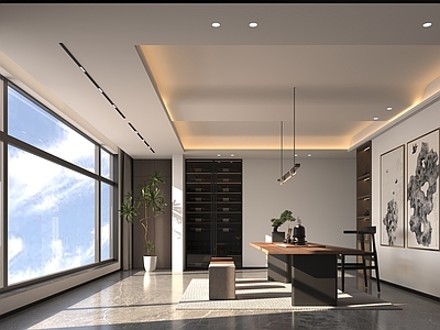 现代禅意茶室 别墅茶室