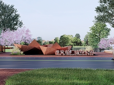 现代工业其他景观小品 船厂 构筑物 造船场景 风帆 怀旧
