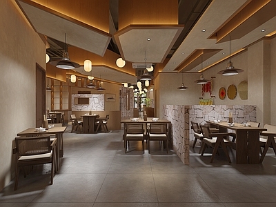 现代新中式中餐厅 火锅店 中餐厅