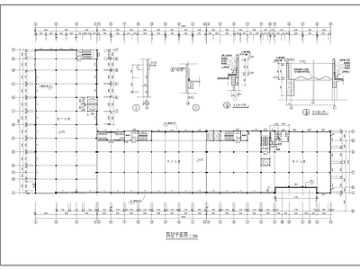 现代产业园建筑 生产大 施工图