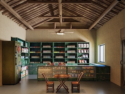 复古侘寂零食店 80年代 小卖部 复古