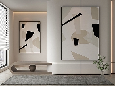 现代侘寂挂画 油画 书房挂画 茶室挂画 客厅挂画 玄关挂画