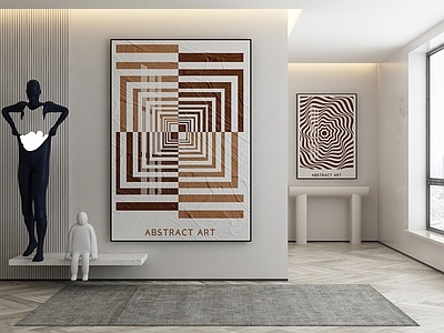 现代侘寂挂画 油画 书房挂画 茶室挂画 客厅挂画 玄关挂画