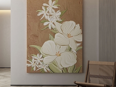 现代侘寂挂画 油画 书房挂画 茶室挂画 客厅挂画 玄关挂画