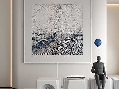 现代侘寂挂画 油画 书房挂画 茶室挂画 客厅挂画 玄关挂画