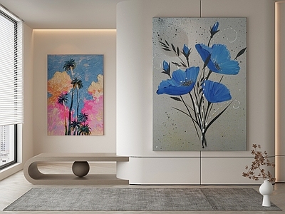现代侘寂挂画 油画 书房挂画 茶室挂画 客厅挂画 玄关挂画