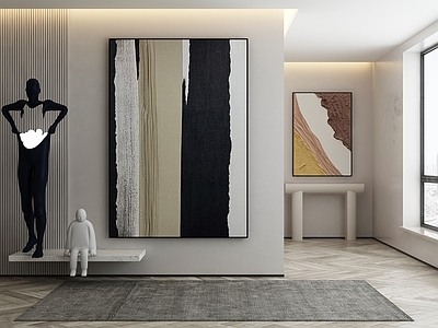 现代侘寂挂画 油画 书房挂画 茶室挂画 客厅挂画 玄关挂画