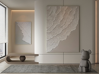 现代侘寂挂画 油画 茶室挂画 书房挂画 客厅挂画 玄关挂画
