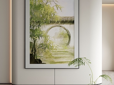 现代侘寂挂画 油画 书房挂画 茶室挂画 客厅挂画 玄关挂画
