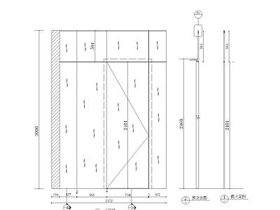 现代极简门 现代装饰隐形门 现代隐形门墙板 现代墙板隐形门 隐形门墙板 施工图