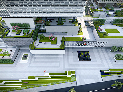 现代新中式其他公共建筑 档案馆 公共建筑 屋顶花园 现代中式景观 海洋文化景观