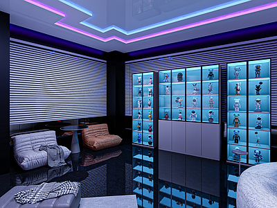 现代网吧 网咖手办架 电竞网吧手办柜 网咖休息大厅 网咖懒人沙发座