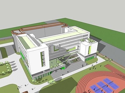 现代学校建筑 综合楼 教学楼学校