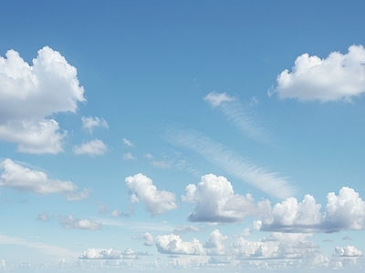 现代天空HDR 蓝天白云天空 户外天空HDR 户外天空全景天空 白天日景天空 环境天空HDR