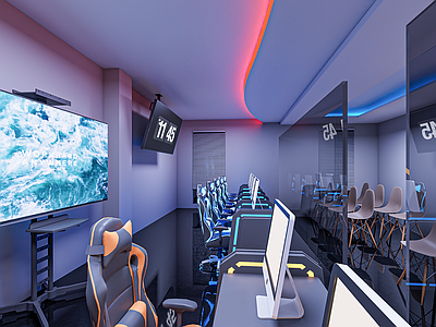 现代网吧 学校机房 网咖机房 网吧机房 机房会议室 公司会议室