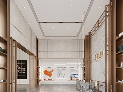 现代售楼处 现代 售楼部 接待前厅 酒店接待厅