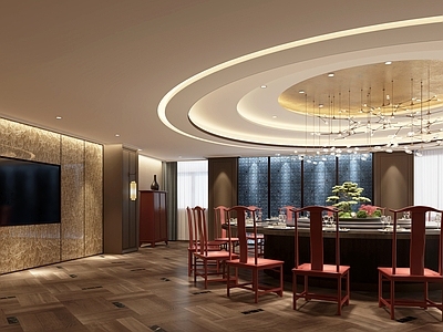 新中式现代中餐厅 新中式包房 餐厅包房