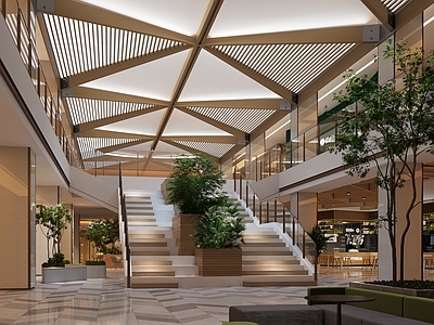 现代商场 现代商场 商场楼梯 商场休息区