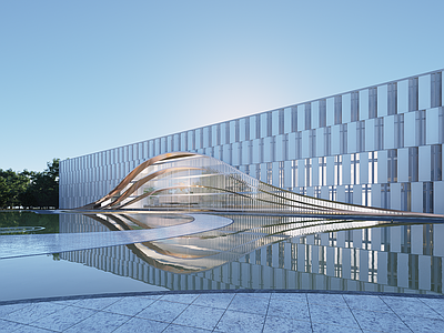 现代图书馆建筑 现代图书馆 学校图书馆 现代文化馆 现代展览馆 现代简约美术馆