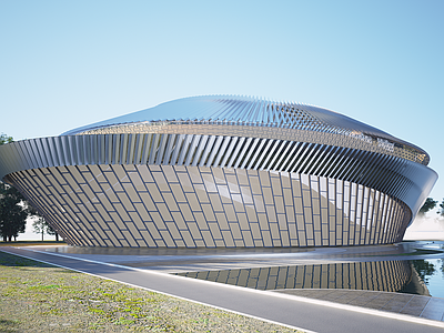 现代展览馆建筑 现代展览馆 现代文化馆 展览馆 现代图书馆 现代科技馆