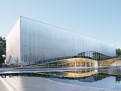 现代展览馆建筑 现代展览馆 现代文化馆 展览馆 现代图书馆 现代科技馆