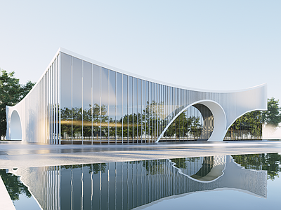现代图书馆建筑 现代图书馆 学校图书馆 现代文化馆 现代展览馆 现代简约美术馆