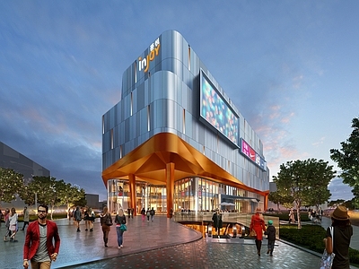 现代商场建筑 商业 购物中心 mall 吾悦广场