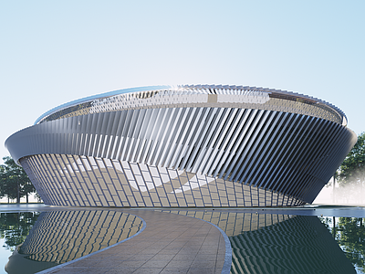 现代博物馆 现代博物馆建筑 博物馆 展览馆 现代展览馆建筑 科技馆