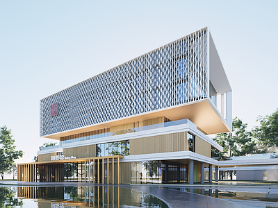 现代图书馆 现代图书馆建筑 图书馆 科技馆 博物馆 美术馆