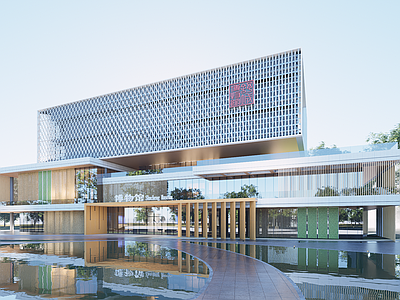 现代博物馆 现代博物馆建筑 博物馆 图书馆 科技馆 展览馆