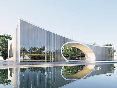 现代图书馆 现代图书馆建筑 图书馆 科技馆 美术馆 现代展览馆建筑
